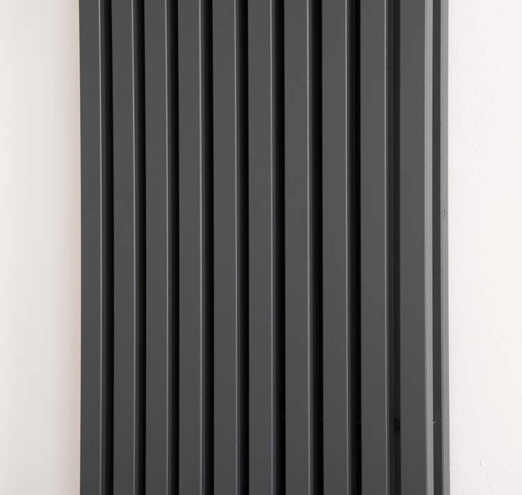 Radiateur Devon 180 x 46,5 cm double gris 2062 watt