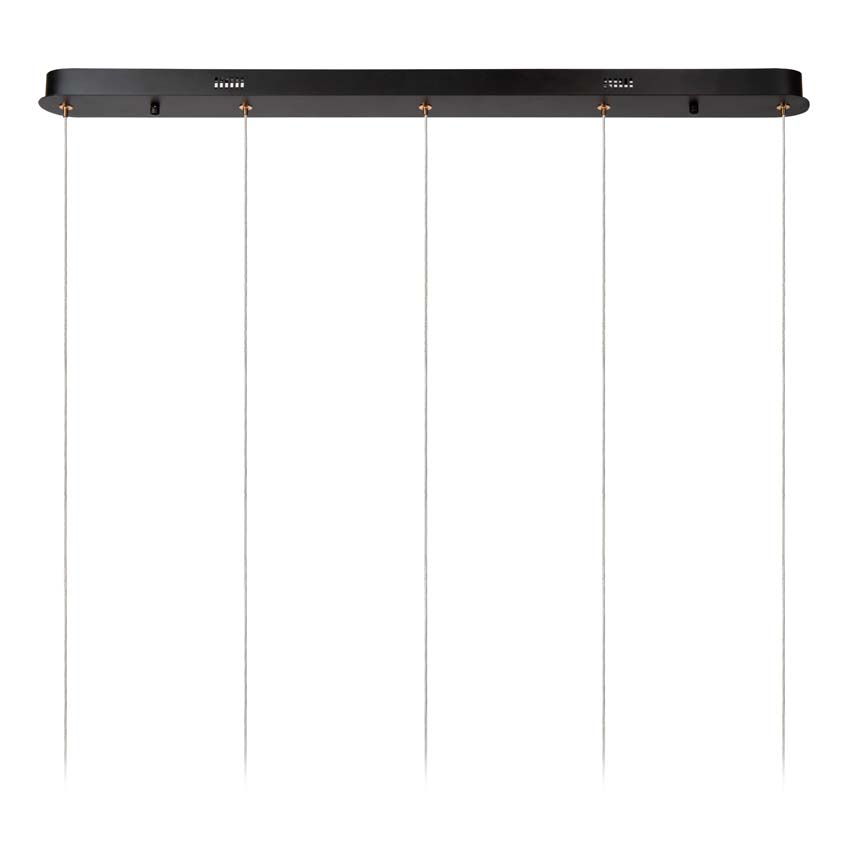 Lucide BERLIANE - Suspension - LED Dim. - 5x4W 2700K - Avec module LED remplaçable - Transparent