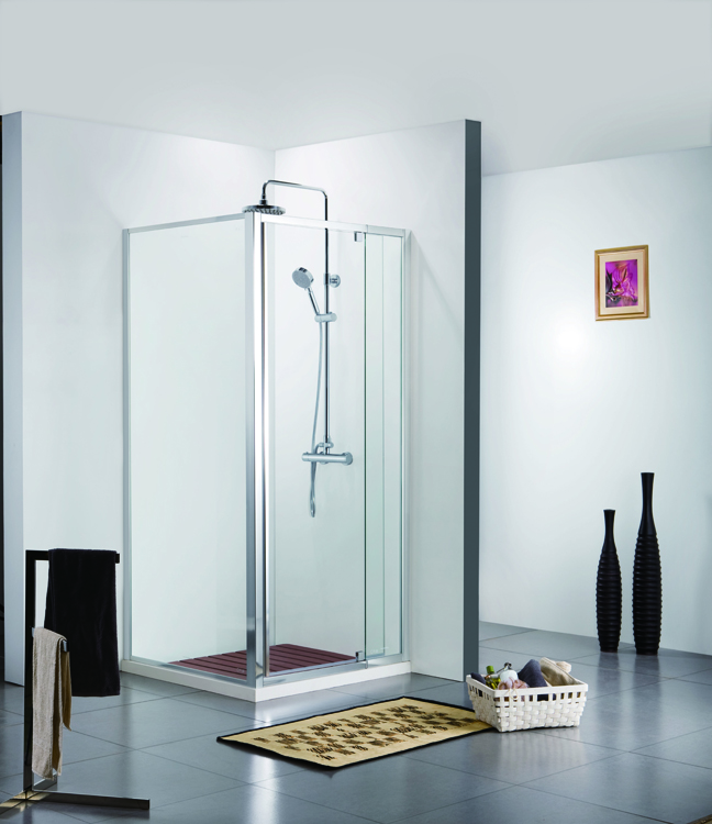 Porte de douche Urian verre/chrome 82-92 x 200 cm