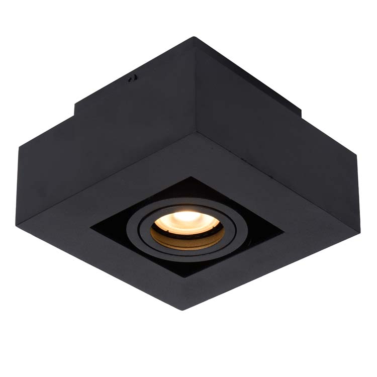 XIRAX - Spot plafond - LED Dim to warm - GU10 - 1x5W 2200K/3000K - Noir