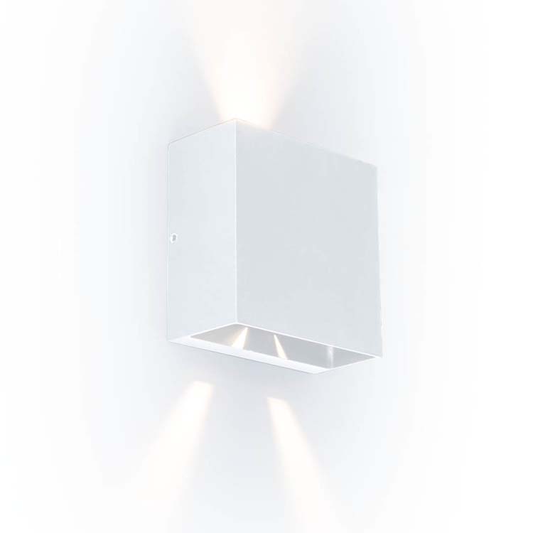 Buitenverl wandlamp up&down LED mat wit 3000K 400LM 10W