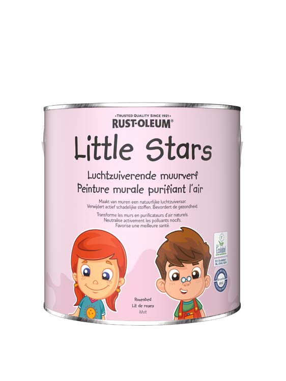 Little stars peinture murale purificatrice d'air lit de roses 2.5L