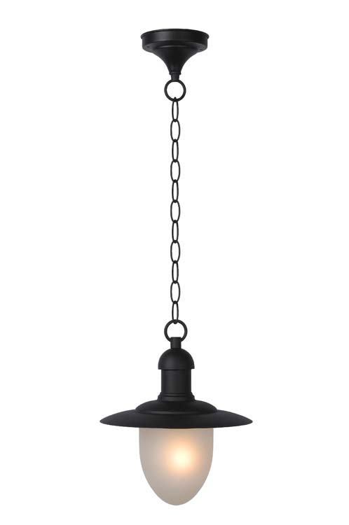 Lucide ARUBA - Hanglamp Buiten - Ø 25 cm - E27 - IP44 - Zwart