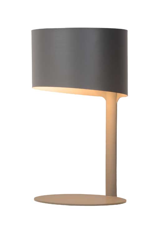 Lucide KNULLE - Lampe de table - Ø 15 cm - E14 - Gris