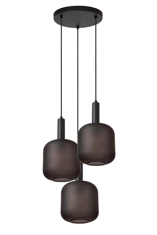 Lucide ELOISE - Hanglamp - Ø 40 cm - 3xE27 - Zwart