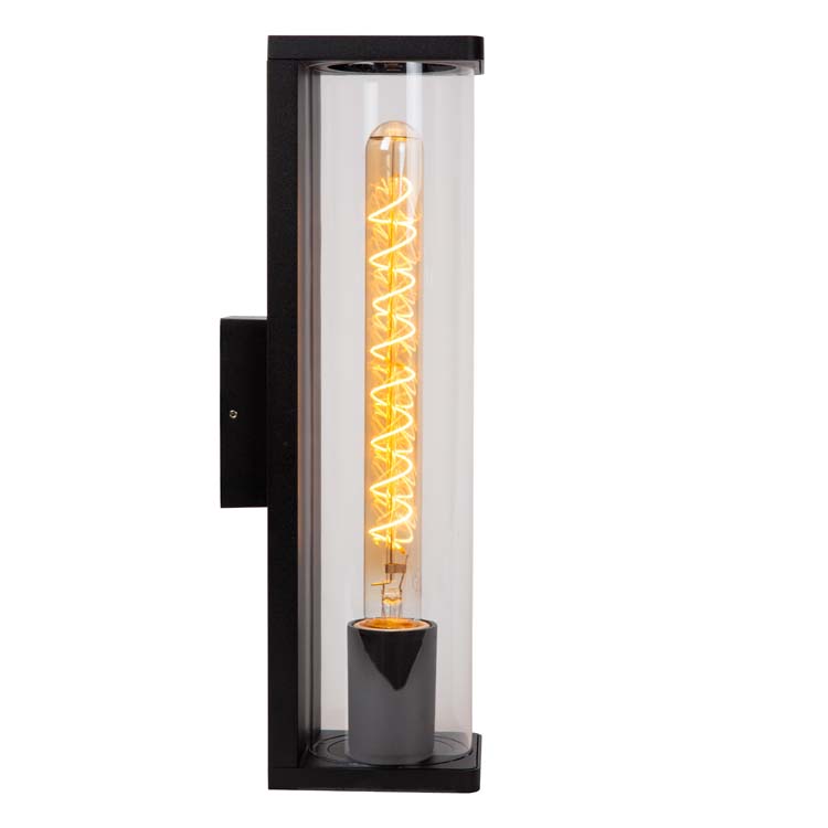 Lucide SLIGO - Wandlamp Buiten - E27 - IP65 - H39.2cm - Zwart