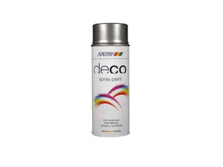 Motip Deco laque en spray brillant 0,4l gris aluminium