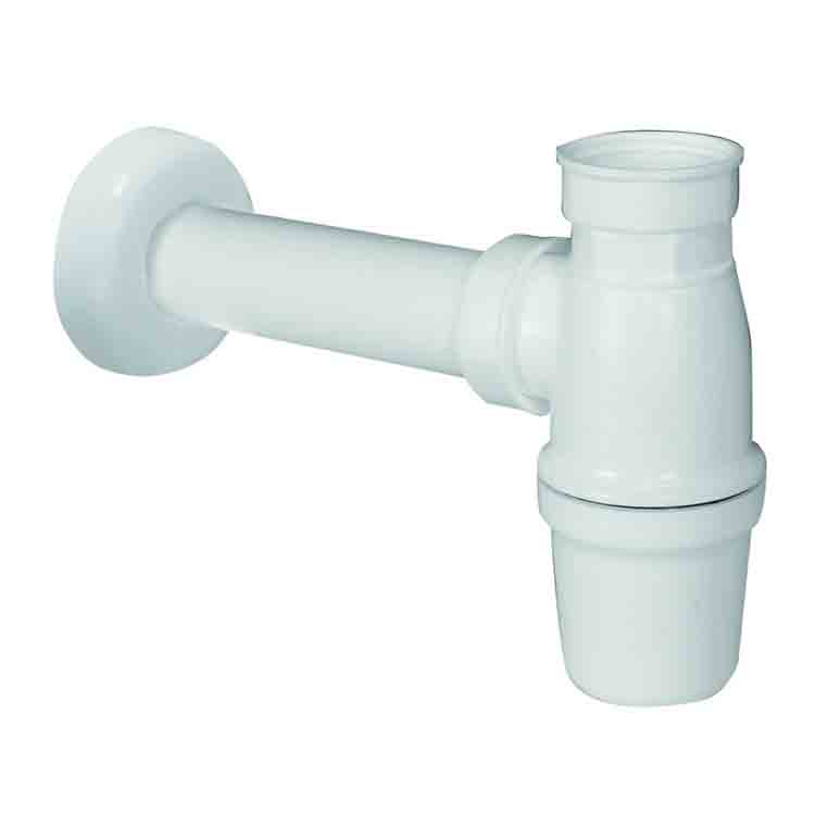 Garniture ecoul. pour lavabo 5/4 sans plug blanc