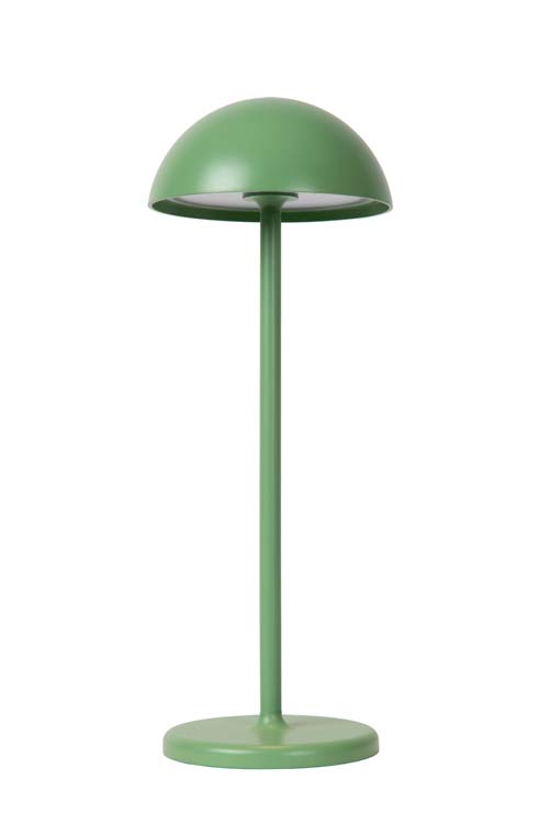 Lucide JOY - Lampe de table Extérieur Rechargeable - Batterie - Ø 12 cm - LED Dim. - 1x1,5W 3000K - IP54 - Vert