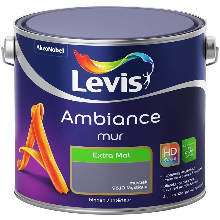 Levis muurverf Ambiance mur extra mat 2.5l mystiek