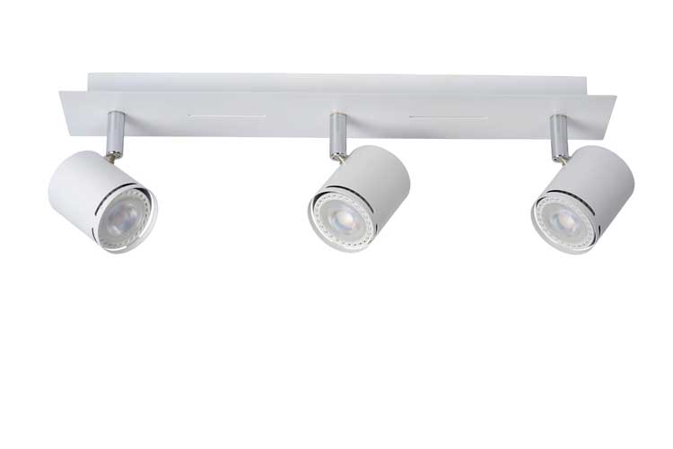 Lucide RILOU - Plafondspot - LED Dimb. - GU10 - 3x5W 3000K - Wit