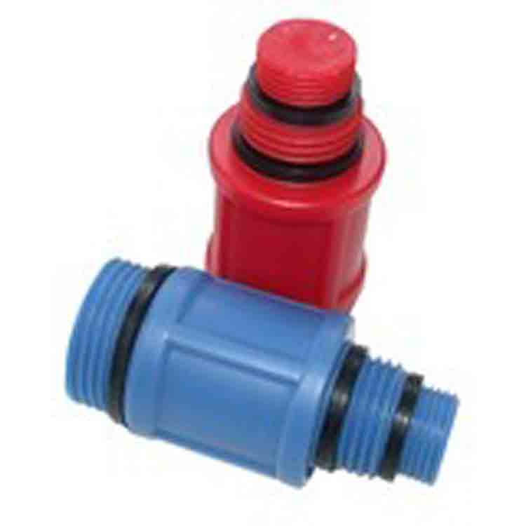 Pex-Alu stop blauw 3/8-1/2-3/4