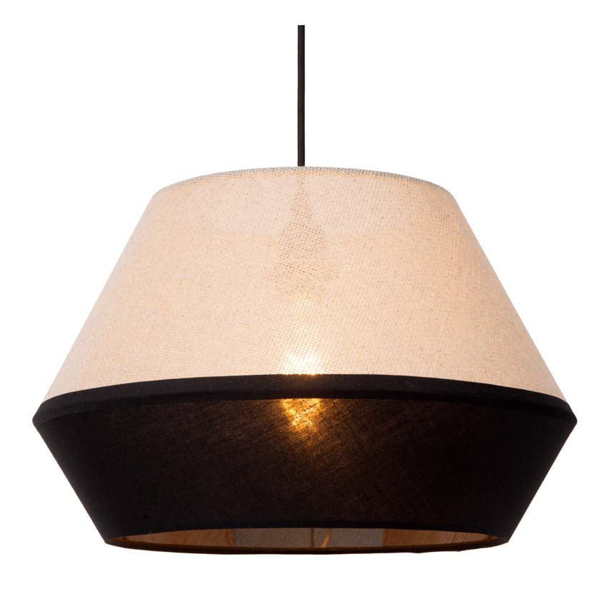 Lucide KALA - Hanglamp - Ø 40 cm - 1xE27 - Taupe