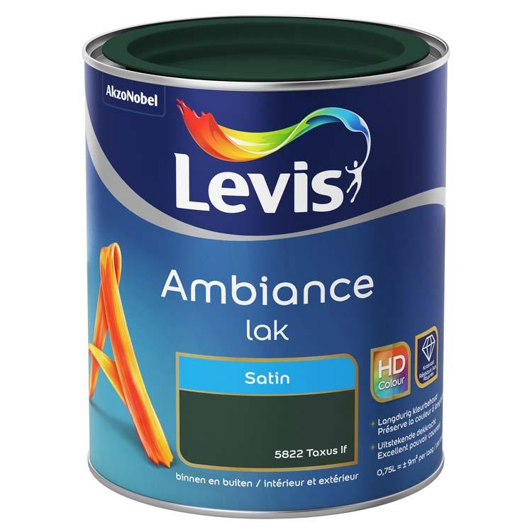 Levis verf Ambiance lak satin 750ml taxus