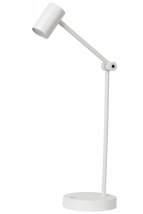 Lucide TIPIK - Lampadaire / lampe de lecture Rechargeable - Batterie - LED Dim. - 1x3W 2700K - 3 StepDim - Blanc