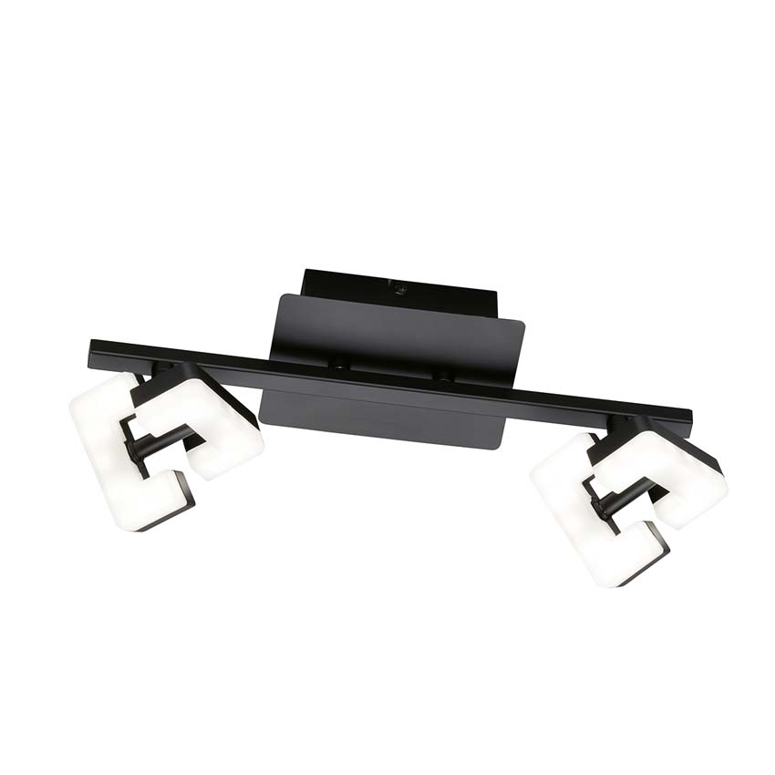 Plafonnier Yar LED 2x4.5W 3000K L34cm noir