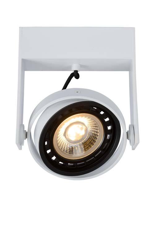 Plafondspot - LED Dim to warm - GU10 - 1x12W 3000K/2200K - Wit