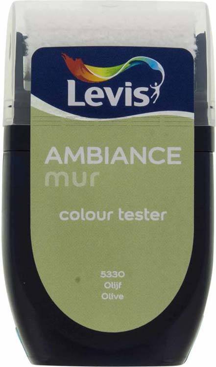 Levis Ambiance tester muurverf mat 30ml olijf