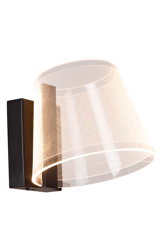 KORGIS - Wandlamp Badkamer - LED - 1x10W 3000K - IP44 - Transparant