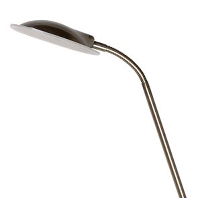 Lucide CHAMPION-LED - Lampadaire / lampe de lecture - LED Dim. - 3000K - Chrome Dépoli