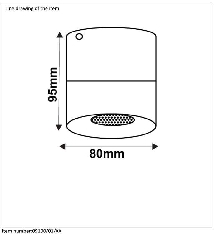 Lucide BODI - Plafondspot - Ø 8 cm - GU10 - Wit - Kokervorm