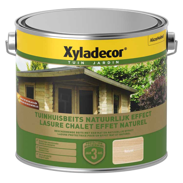 Xyladecor tuinhuisbeits natuurlijk effect blank 2,5L