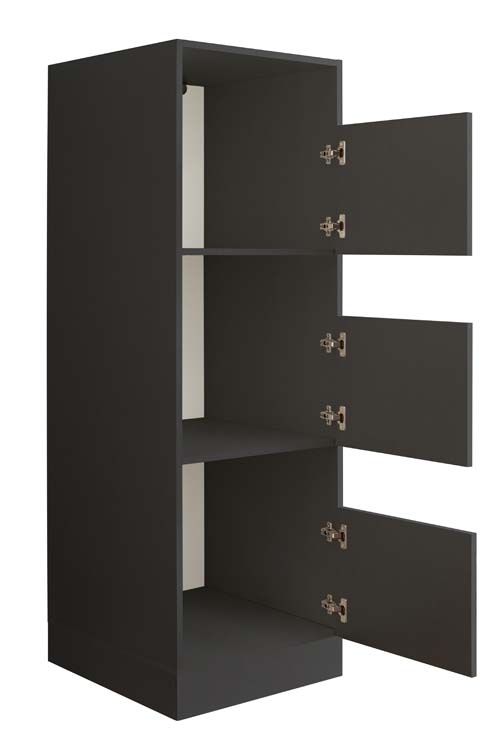 Armoire de machine à laver Decowash - 3compartiments - anthracite - 50x162x67,5cm