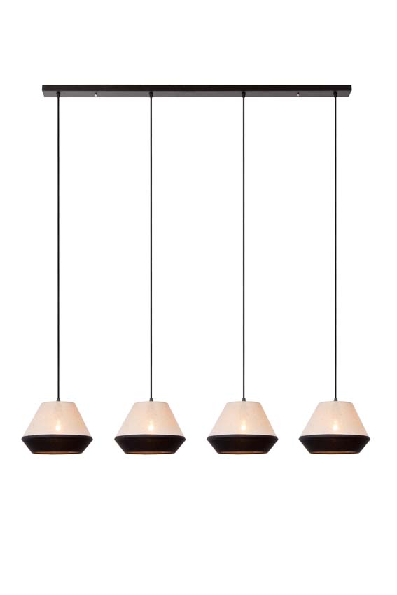 Lucide KALA - Hanglamp - 4xE14 - Taupe