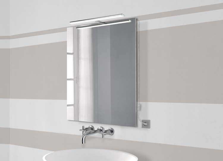 Eclairage salle de bain - chromé - 458mm - 4000K - 10W - IP44