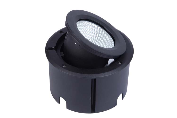 Buitenverl LED grondspot zwart 620LM