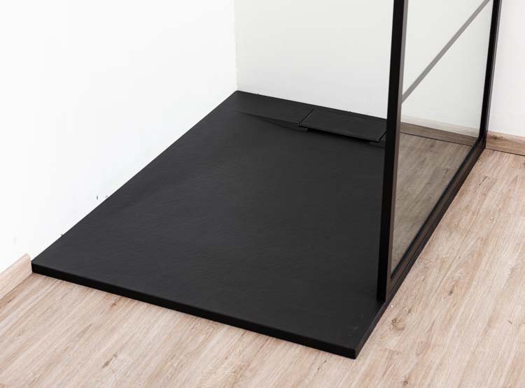 Douchebak Miro 120 x 90 cm mat zwart