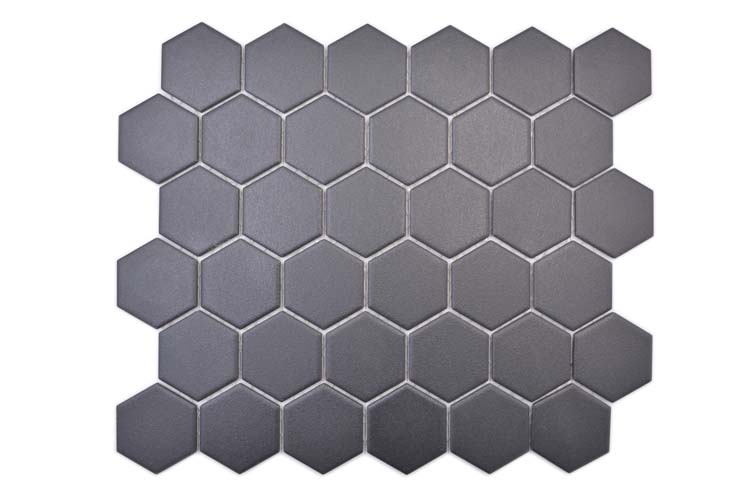 Mozaïek hexagon zwart 32,5 x 28,1 cm