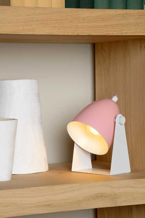 Lucide CHAGO - Lampe de table - E14 - Rose