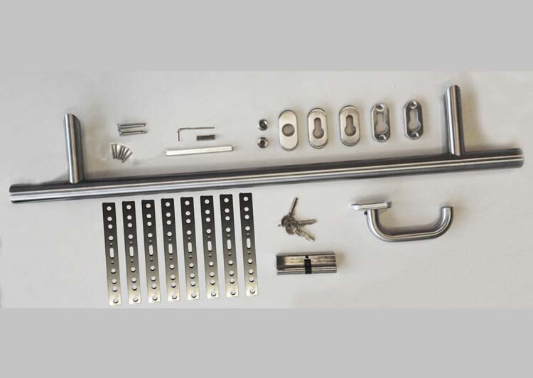 Toebehoren compleet PVC deuren Moderna 800 trekker + deurkruk + ankers