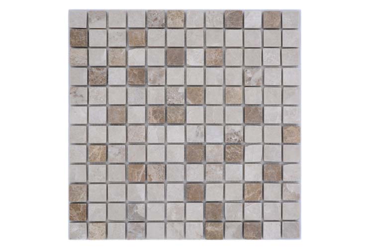 Mosaïque pierre naturelle mix beige 30,5 x 30,5 cm