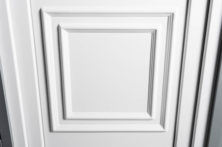 Porte extérieure classic PVC blanc D 980x2180mm