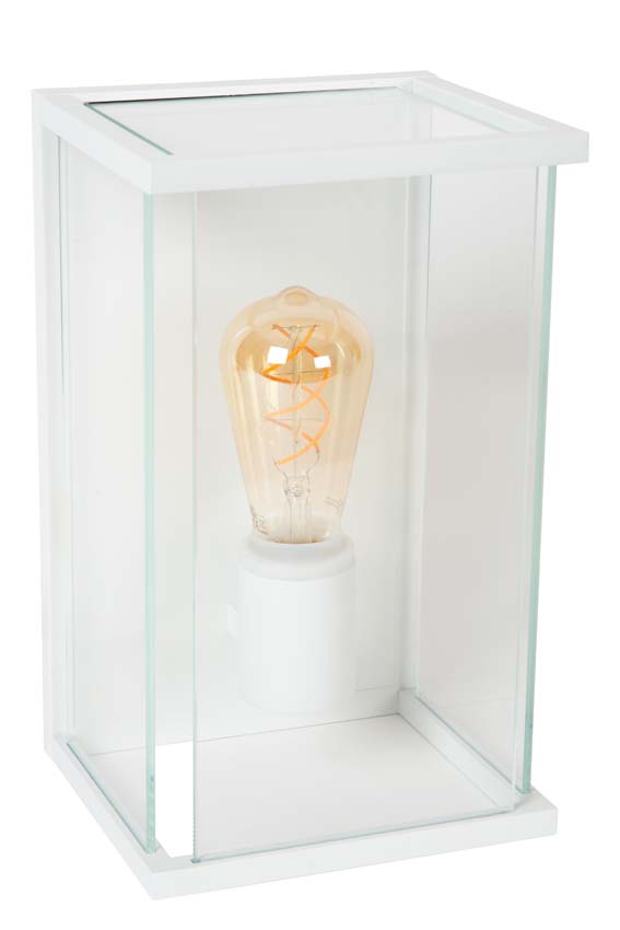 Lucide CLAIRE - Wandlamp Binnen/Buiten - 1xE27 - IP54 - Wit