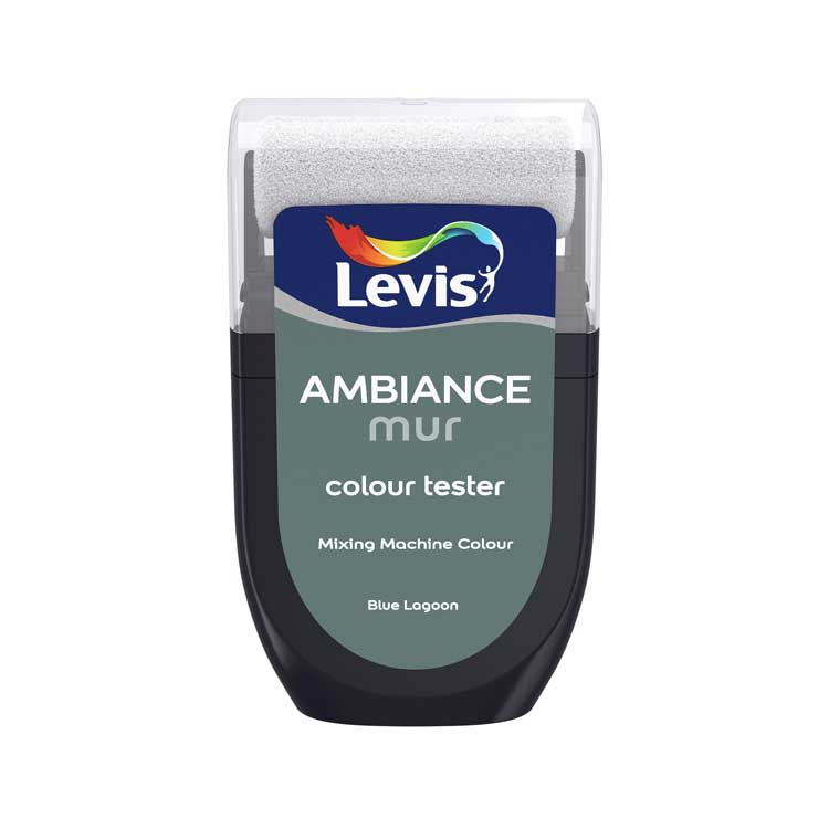 Levis verf Ambiance mur mat tester blue lagoon 30ml