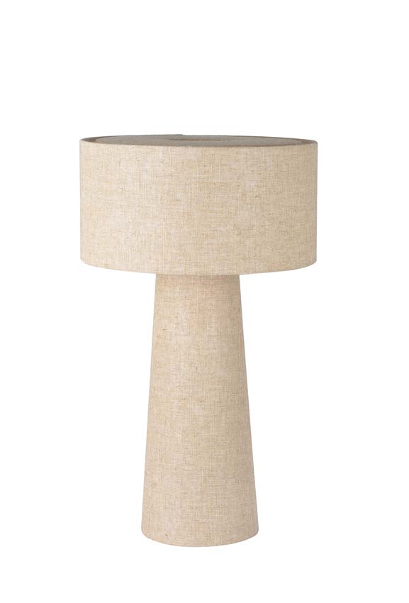 Lucide LEEROY - Lampe de table - Ø 30 cm - 1xE27 - Taupe