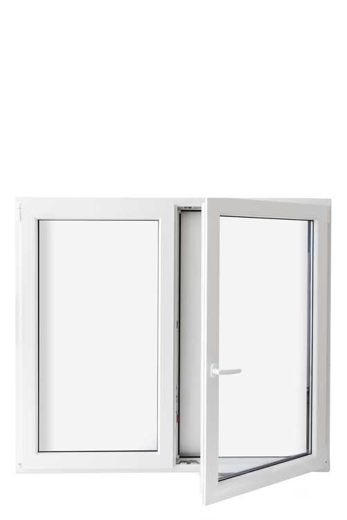 Double ouvrant oscillo-battant PVC antr/blanc 1600x1400mm V2