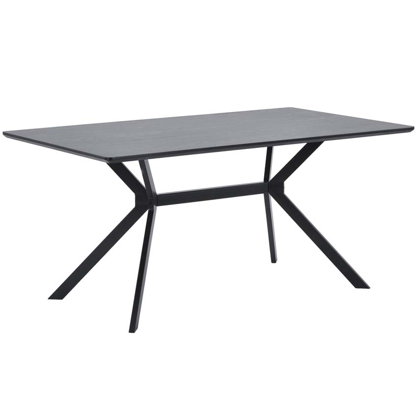 Table Tim en MDF rectangulaire noire 200x90cm