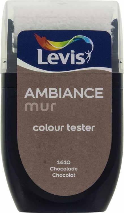 Levis Ambiance tester muurverf mat 30ml chocolade