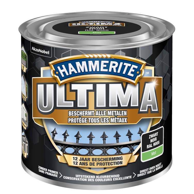 Hammerite ultima noir mat 250ml