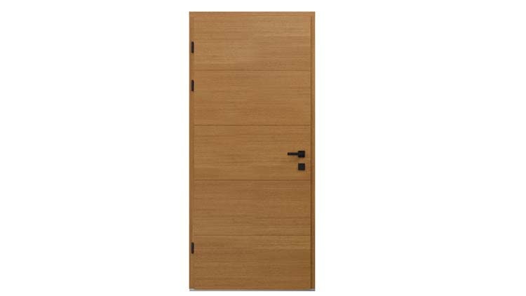 Porte extérieure meranti Ebro horizontale nature B 980 x H 2180 mm G