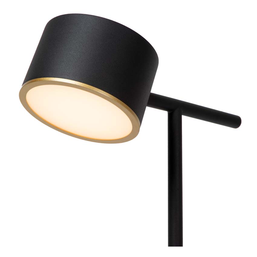 Lucide GIAN - Lampe de table - LED Dim. - 1x9W 2700K - Noir