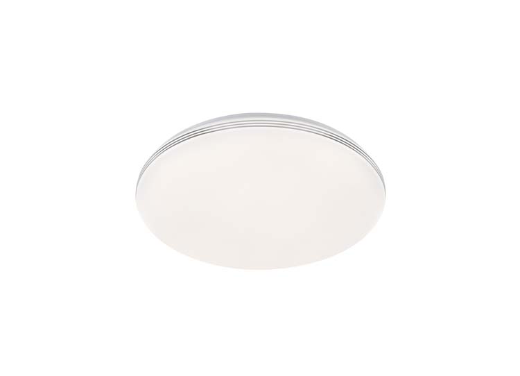 Plafonnier wit chroom LED 36W 2600LM diam 43cm