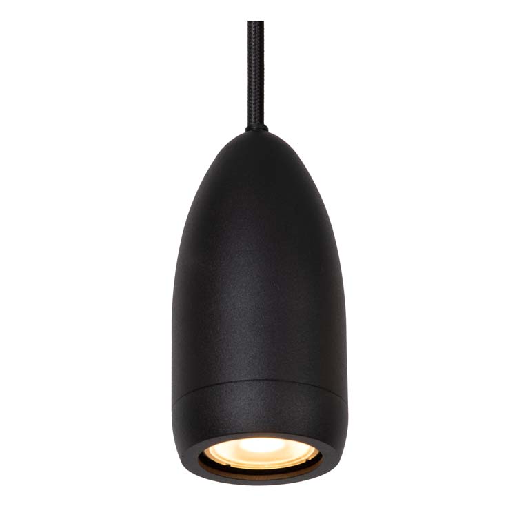 Lucide EVORA - Hanglamp - Ø 10 cm - 5xGU10 - Zwart