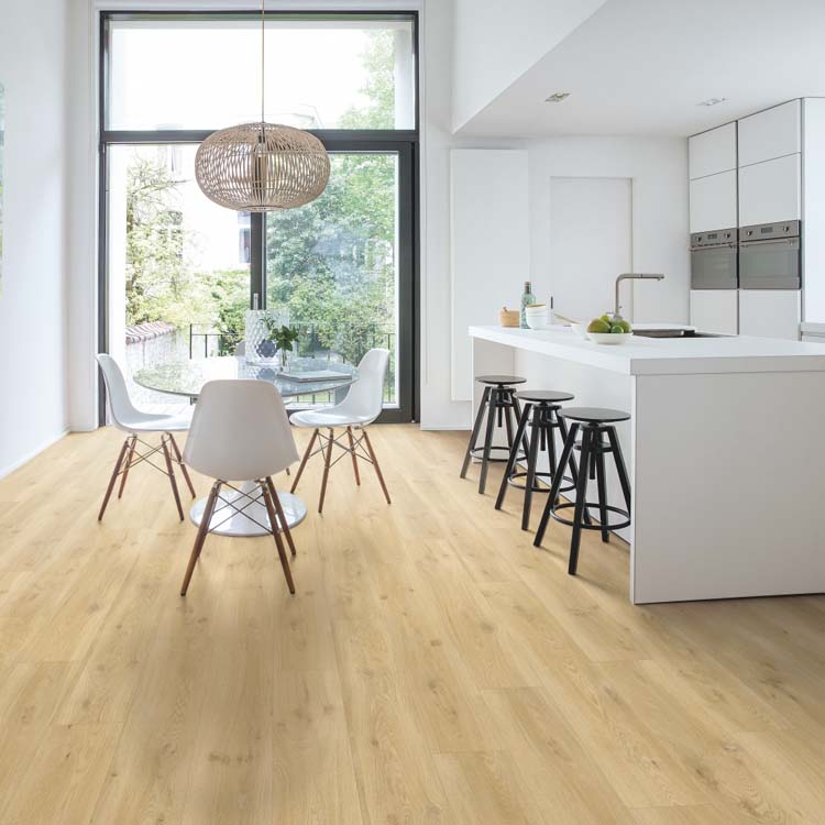 Échantillon Quick-step alpha vinyl small planks 4mm Chêne flotté beige