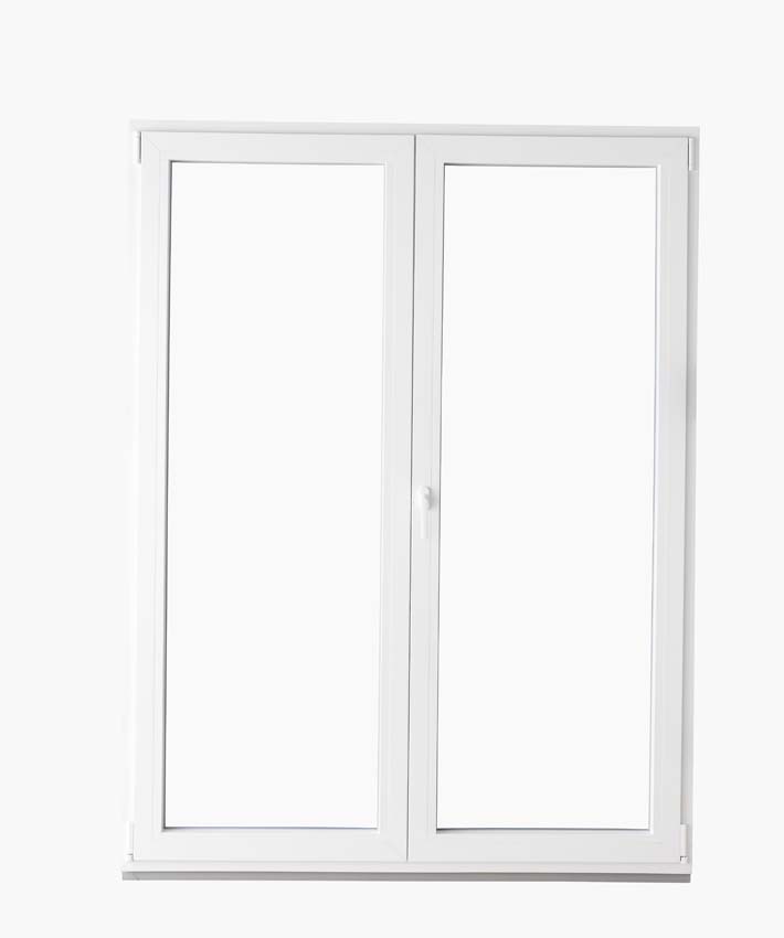 2-VAN oscillo-battant pvc Deceuninck Elegant blanc/bl B1600xH2100 mm