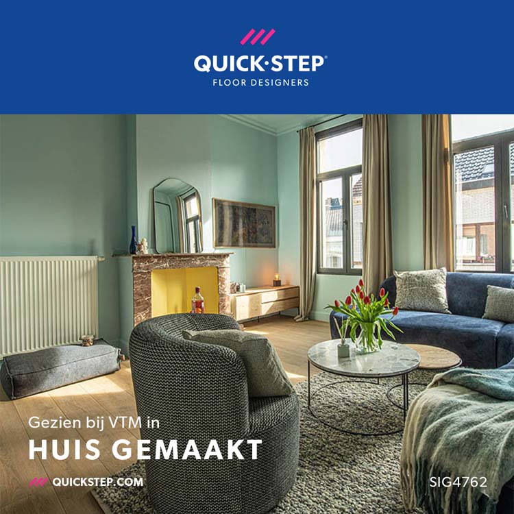 Laminaat Quick-Step Capture 9mm - Geborstelde eik warm natuur